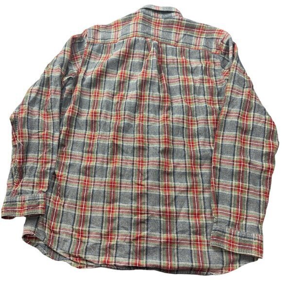 L.L. BEAN‎ FLANNEL BUTTON UP SHIRT SIZE L TALL | G1 - Picture 5 of 5